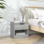 Bedside Cabinet Grey Sonoma Engineered Wood