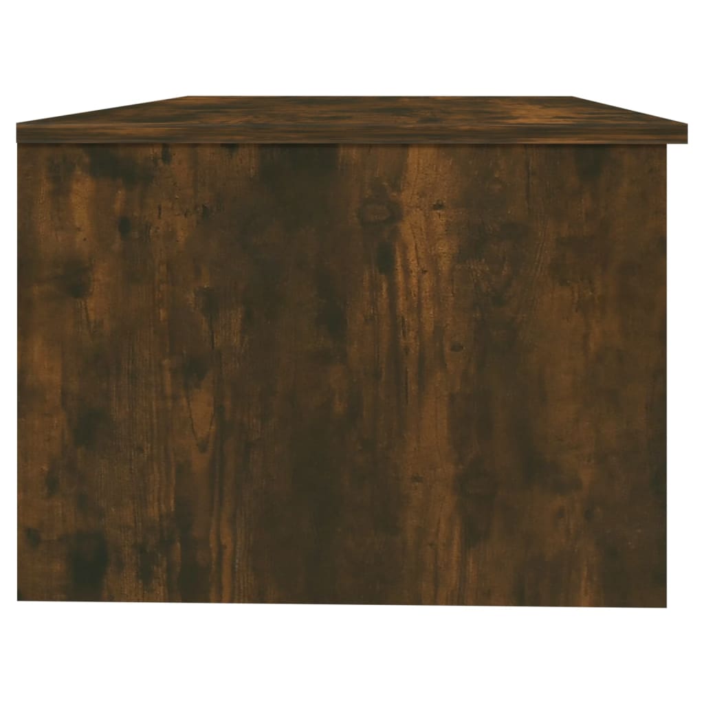 Coffee Table Smoked Oak 102x50x36 cm Engineered Wood