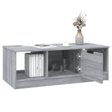 Coffee Table Grey Sonoma 102x50x36 cm Engineered Wood - Rear View