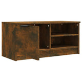 TV Cabinets 2 pcs Smoked Oak 80x35x36.5 cm Engineered Wood - Close-Up Angle