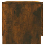 TV Cabinets 2 pcs Smoked Oak 80x35x36.5 cm Engineered Wood - Low Angle