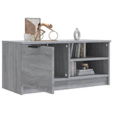 TV Cabinet Grey Sonoma 80x35x36.5 cm Engineered Wood - Top-Down View
