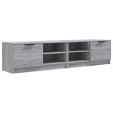 TV Cabinets 2 pcs Grey Sonoma 80x35x36.5 cm Engineered Wood - Front View