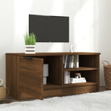 TV Cabinet Brown Oak 80x35x36.5 cm Engineered Wood - Side View