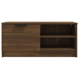 TV Cabinet Brown Oak 80x35x36.5 cm Engineered Wood - Top-Down View