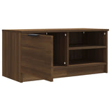 TV Cabinet Brown Oak 80x35x36.5 cm Engineered Wood - 45-Degree Angle