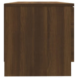 TV Cabinet Brown Oak 80x35x36.5 cm Engineered Wood - Rear View
