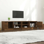 TV Cabinets 2 pcs Brown Oak 80x35x36.5 cm Engineered Wood