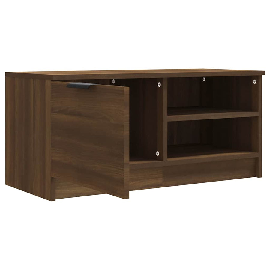 TV Cabinets 2 pcs Brown Oak 80x35x36.5 cm Engineered Wood