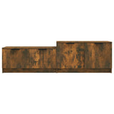 TV Cabinet Smoked Oak 158.5x36x45 cm Engineered Wood - 45-Degree Angle