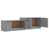 TV Cabinet Grey Sonoma 158.5x36x45 cm Engineered Wood - Rear View