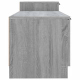 TV Cabinet Grey Sonoma 158.5x36x45 cm Engineered Wood - Close-Up Angle