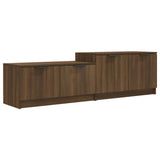TV Cabinet Brown Oak 158.5x36x45 cm Engineered Wood - Front View