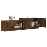 TV Cabinet Brown Oak 158.5x36x45 cm Engineered Wood - Top-Down View