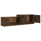 TV Cabinet Brown Oak 158.5x36x45 cm Engineered Wood