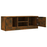 TV Cabinet Smoked Oak 102x35x36.5 cm Engineered Wood