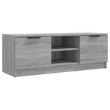 TV Cabinet Grey Sonoma 102x35x36.5 cm Engineered Wood - Front View