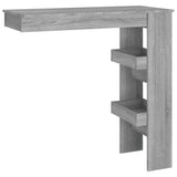Wall Bar Table Grey Sonoma 102x45x103.5 cm Engineered Wood - Front View