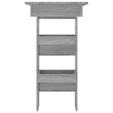 Wall Bar Table Grey Sonoma 102x45x103.5 cm Engineered Wood - Top-Down View