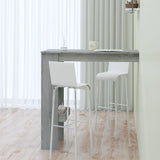 Wall Bar Table Grey Sonoma 102x45x103.5 cm Engineered Wood - Rear View