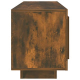 TV Cabinet Smoked Oak 102x35x45 cm Engineered Wood - Rear View