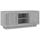 TV Cabinet Grey Sonoma 102x35x45 cm Engineered Wood - Front View