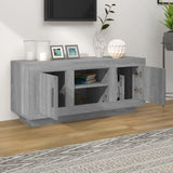TV Cabinet Grey Sonoma 102x35x45 cm Engineered Wood - Side View