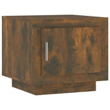 Coffee Table Smoked Oak 51x50x45 cm Engineered Wood