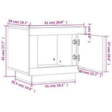 Coffee Table Grey Sonoma 51x50x45 cm Engineered Wood