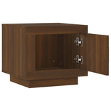 Coffee Table Brown Oak 51x50x45 cm Engineered Wood