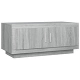 Coffee Table Grey Sonoma 102x50x45 cm Engineered Wood - Front View