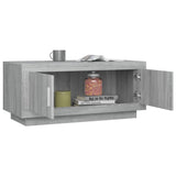 Coffee Table Grey Sonoma 102x50x45 cm Engineered Wood - Top-Down View