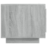 Coffee Table Grey Sonoma 102x50x45 cm Engineered Wood - Close-Up Angle