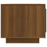 Coffee Table Brown Oak 102x50x45 cm Engineered Wood - Close-Up Angle