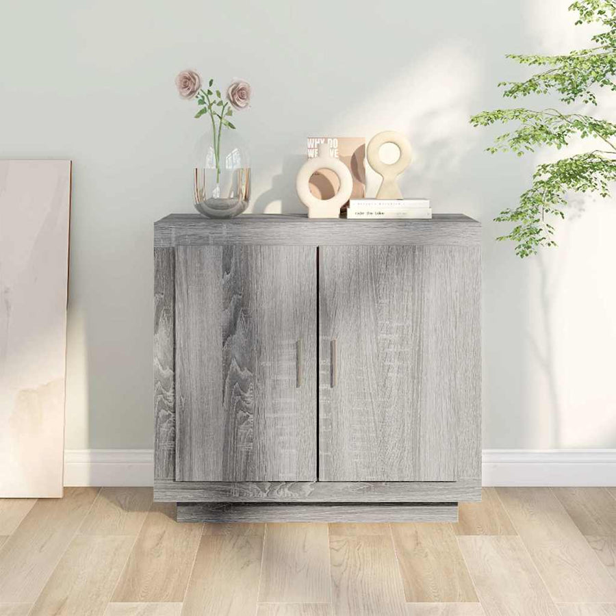 Sideboard Grey Sonoma 80x40x75 cm Engineered Wood