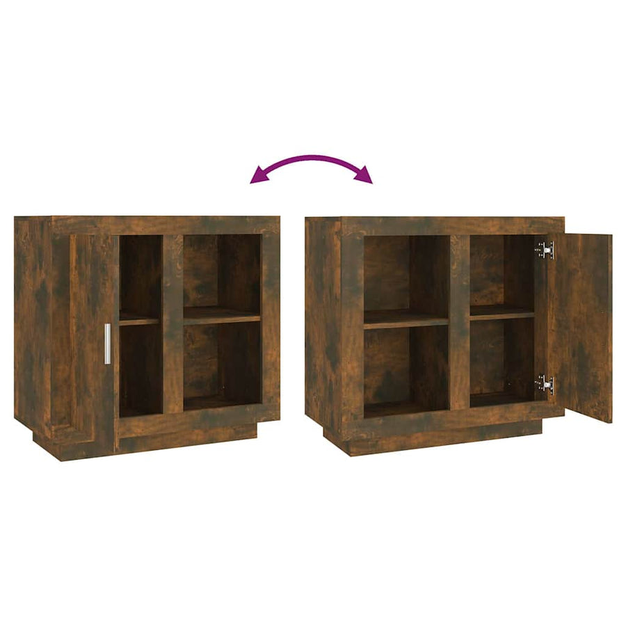 Sideboard Smoked Oak 80x40x75 cm