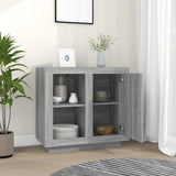 Sideboard Grey Sonoma 80x40x75 cm - Side View