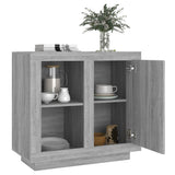 Sideboard Grey Sonoma 80x40x75 cm - Top-Down View
