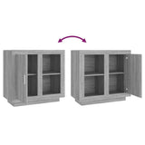 Sideboard Grey Sonoma 80x40x75 cm - Low Angle