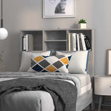 Headboard Cabinet Grey Sonoma 100 cm