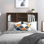 Headboard Cabinet Brown Oak 100 cm