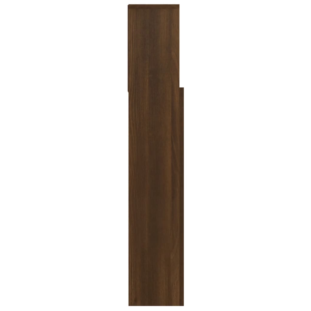 Headboard Cabinet Brown Oak 100 cm