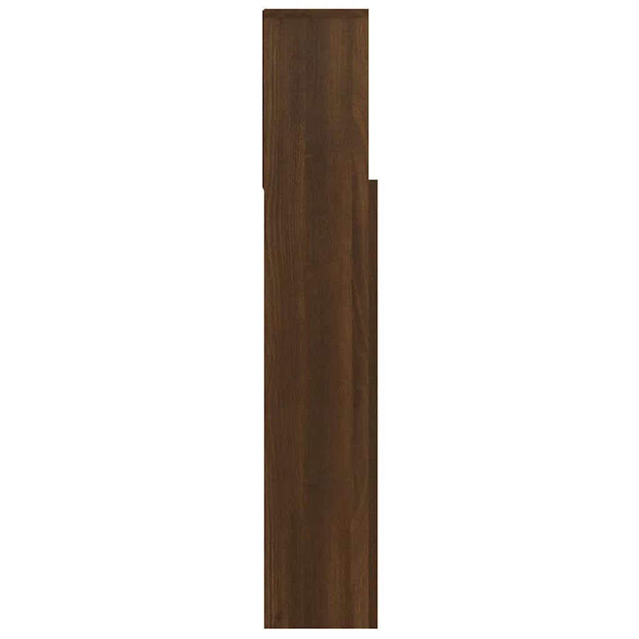 Headboard Cabinet Brown Oak 100 cm