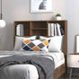 Headboard Cabinet Brown Oak 100 cm