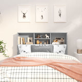 Headboard Cabinet Grey Sonoma 120 cm