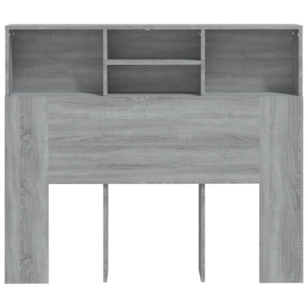 Headboard Cabinet Grey Sonoma 120 cm