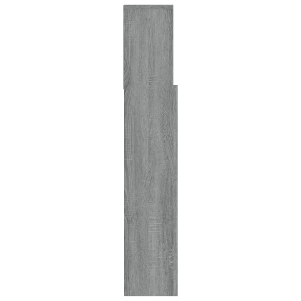 Headboard Cabinet Grey Sonoma 120 cm