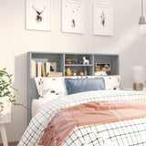 Headboard Cabinet Grey Sonoma 120 cm