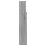 Headboard Cabinet Grey Sonoma 140 cm - Rear View