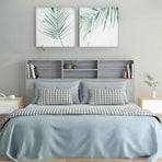 Headboard Cabinet Grey Sonoma 160 cm
